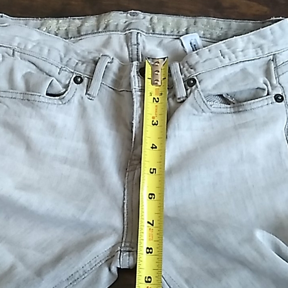 MADEWELL skinny skinny jeans lt. gray denim 26x32 - Picture 7 of 8